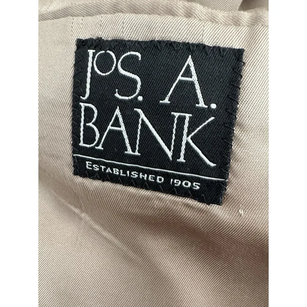Joseph A Banks 100% Camel Hair Blazer Sports Coat Mens Size 42 X LONG Tan